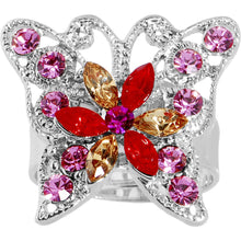 Load image into Gallery viewer, Butterfly Bling Adjustable Ring
