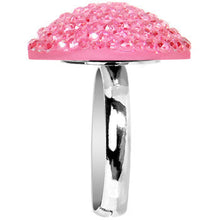 Load image into Gallery viewer, Light Pink Sparkler Round Adjustable Ring
