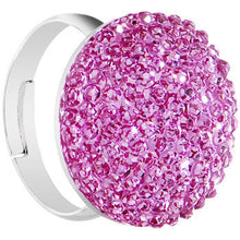 Load image into Gallery viewer, Purple Sparkler Round Adjustable Ring
