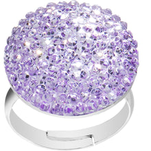 Load image into Gallery viewer, Light Purple Sparkler Round Adjustable Ring
