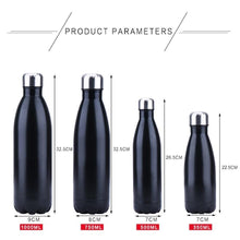 Load image into Gallery viewer, 350/500/750/1000ml Double Wall Stainless Steel Water Bottle Thermos Bottle Keep Hot and Cold Insulated Vacuum Flask Sport  Stainless Steel Double Wall Insulated Water Bottle for Travel
