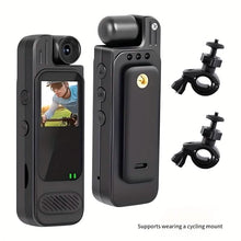 Load image into Gallery viewer, Premium Portable Body Camera Recorder – HD, SD Card Compatible
