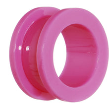 Load image into Gallery viewer, 5/8 Acrylic Neon Pink Screw Fit Tunnel Plug
