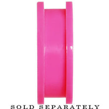 Load image into Gallery viewer, 5/8 Acrylic Neon Pink Screw Fit Tunnel Plug
