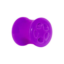 Load image into Gallery viewer, Acrylic Neon Purple Star Tunnel Plug 2G to 20mm
