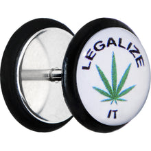 Load image into Gallery viewer, Legalize Pot Leaf Cheater Plug
