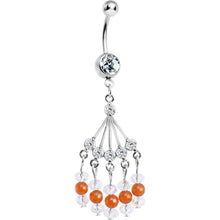 Load image into Gallery viewer, Clear Gem Natasha Chandelier Belly Ring
