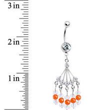 Load image into Gallery viewer, Clear Gem Natasha Chandelier Belly Ring
