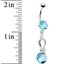 Load image into Gallery viewer, Aqua Gem Exquisite Beauty Belly Ring
