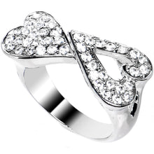 Load image into Gallery viewer, Clear Gem Heartbreaker Heart Adjustable Ring
