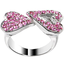 Load image into Gallery viewer, Pink Gem Heartbreaker Heart Adjustable Ring
