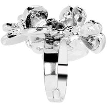 Load image into Gallery viewer, Beautiful Jeweled Cluster Butterfly Adjustable Ring
