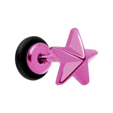 Load image into Gallery viewer, Pink Titanium Star Cheater Plug
