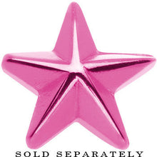 Load image into Gallery viewer, Pink Titanium Star Cheater Plug
