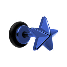 Load image into Gallery viewer, Blue Titanium Star Cheater Plug
