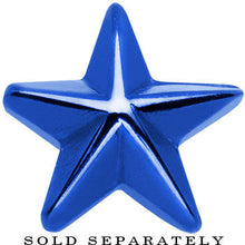 Load image into Gallery viewer, Blue Titanium Star Cheater Plug
