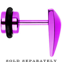 Load image into Gallery viewer, Purple Titanium Triangle Cheater Plug
