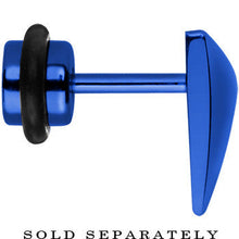 Load image into Gallery viewer, Blue Titanium Triangle Cheater Plug
