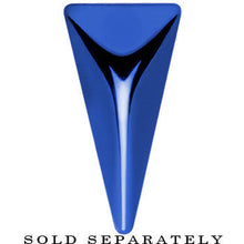 Load image into Gallery viewer, Blue Titanium Triangle Cheater Plug
