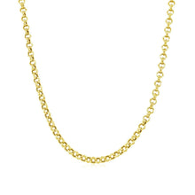 Load image into Gallery viewer, 2.3mm 10k Yellow Gold Rolo Chain
