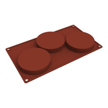 Load image into Gallery viewer, 3/6 Silicone Mold Round Circle Shape Fondant Cake Tools Ice Cube Moulds 3D Candy Jelly Making Mould Handmade Soap Molds Round Baking Silicone Mold Circle Chocolate Cake Pie Muffin Sandwiches Eggs Bakeware Kitchen Accessories
