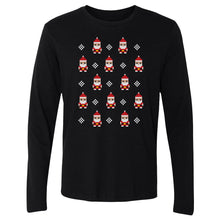 Load image into Gallery viewer, Christmas 8-bit Santas WHT
