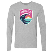Load image into Gallery viewer, San Diego Wave FC Vintage Primary Logo WHT
