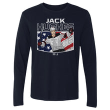 Load image into Gallery viewer, Jack Hughes New Jersey American Flag WHT

