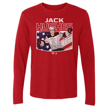 Load image into Gallery viewer, Jack Hughes New Jersey American Flag WHT
