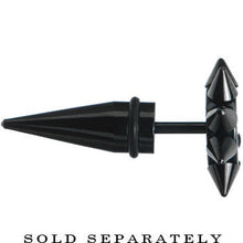 Load image into Gallery viewer, 0G Yin Yang Spiked Logo Fake Taper Ear Plug
