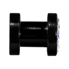 Load image into Gallery viewer, 2G Blue Star Ferido Crystal Acrylic Screw Fit Tunnel
