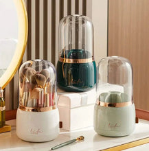 Load image into Gallery viewer, 360¬∞ Rotating Makeup Brush Holder with Lid Makeup Organizer
