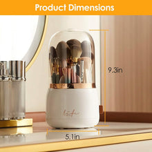 Load image into Gallery viewer, 360¬∞ Rotating Makeup Brush Holder with Lid Makeup Organizer
