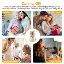 Load image into Gallery viewer, 360¬∞ Rotating Makeup Brush Holder with Lid Makeup Organizer

