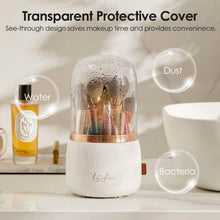 Load image into Gallery viewer, 360¬∞ Rotating Makeup Brush Holder with Lid Makeup Organizer
