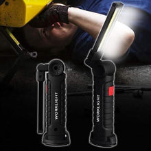 Load image into Gallery viewer, 360° Rotation Inspection Lamp LED + COB Flexible Cordless Rechargeable Work Light
