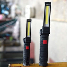 Load image into Gallery viewer, 360° Rotation Inspection Lamp LED + COB Flexible Cordless Rechargeable Work Light
