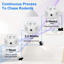 Load image into Gallery viewer, 360° Ultrasonic Rodent Chaser Electronic Plug-in Mouse Control
