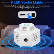 Load image into Gallery viewer, 360° Ultrasonic Rodent Chaser Electronic Plug-in Mouse Control
