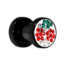 Load image into Gallery viewer, 4G Cherry Ferido Crystal Acrylic Screw Fit Tunnel
