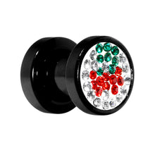 Load image into Gallery viewer, 2G Cherry Ferido Crystal Acrylic Screw Fit Tunnel
