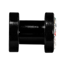Load image into Gallery viewer, 2G Cherry Ferido Crystal Acrylic Screw Fit Tunnel
