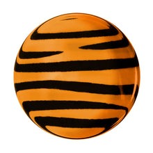 Load image into Gallery viewer, 1/2 Tangerine Zebra Acrylic Saddle Plug
