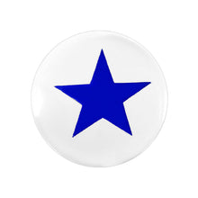 Load image into Gallery viewer, 4G Stellar Blue Star Inlay Acrylic Saddle Plug
