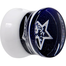 Load image into Gallery viewer, 1/2 Midnight Shimmer Star Inlay Saddle Plug
