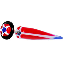 Load image into Gallery viewer, Patriotic Star Fake Taper Ear Plug
