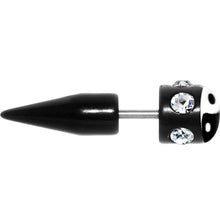 Load image into Gallery viewer, Black White Yin Yang Gem Fake Taper Ear Plug
