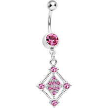 Load image into Gallery viewer, Pink Gem Diamond Affair Belly Ring
