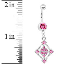 Load image into Gallery viewer, Pink Gem Diamond Affair Belly Ring

