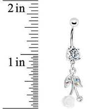 Load image into Gallery viewer, Crystalline Gem Flowering Cherry Belly Ring
